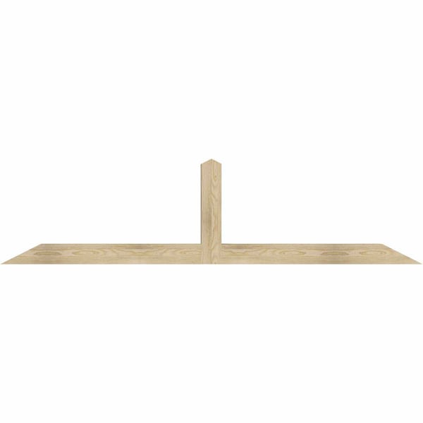 Ekena Millwork Portland Rough Sawn Timber Gable Bracket, Douglas Fir, 84"W x 21"H x 4"D x 4"F, 6/12 Pitch GBW084X21X0404POR00RDF - main
